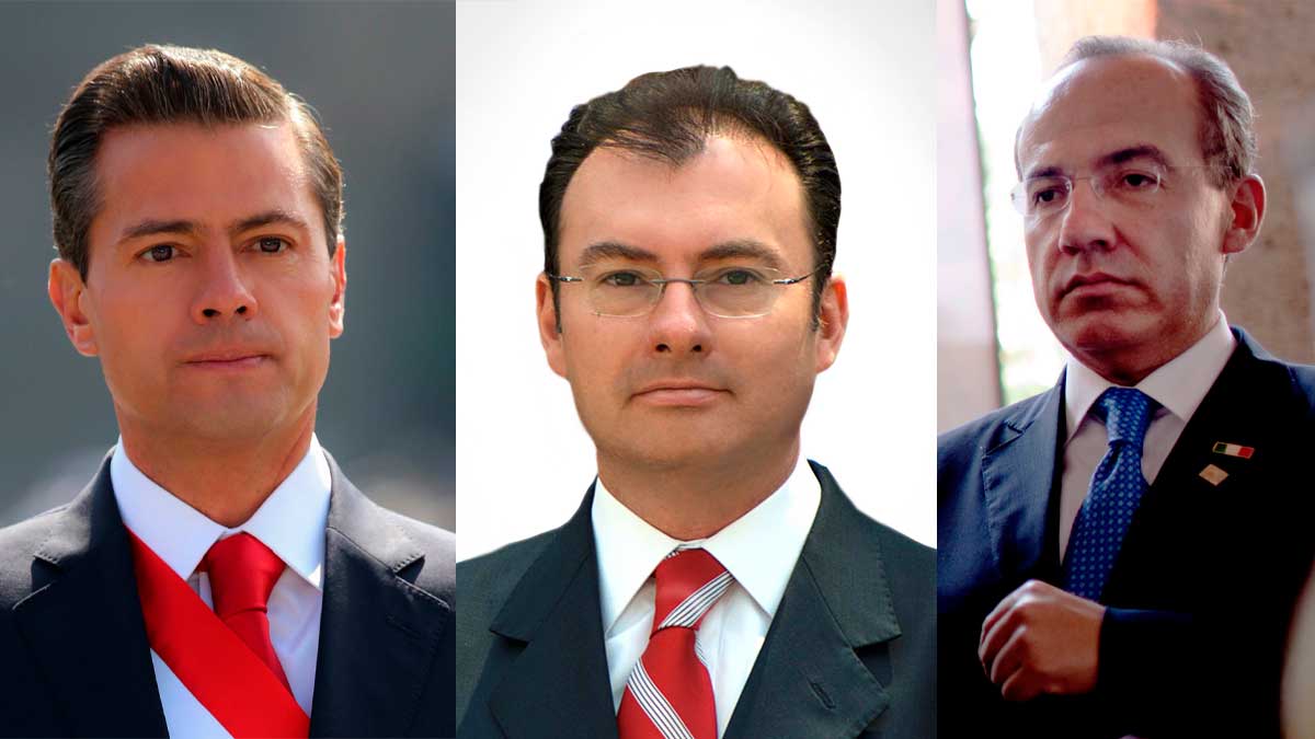 Luis Videgaray, Peña Nieto y Felipe Calderon