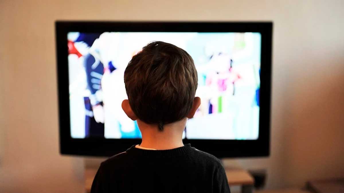 Niño ve TV