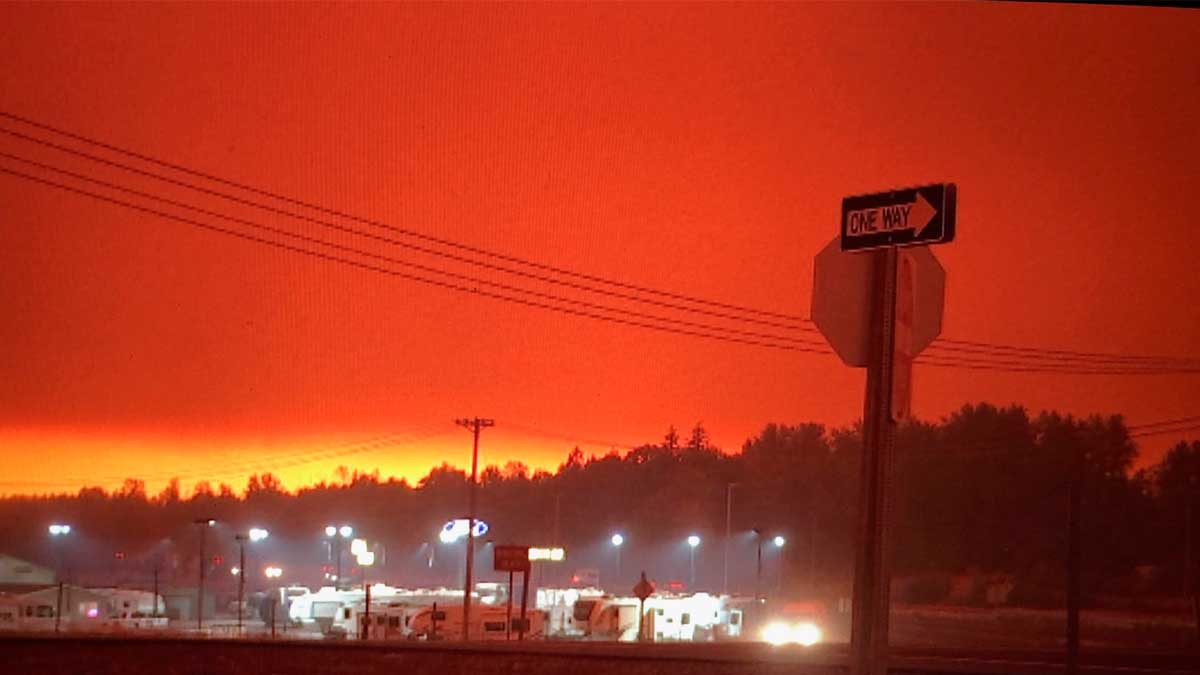 Incendio en Oregon