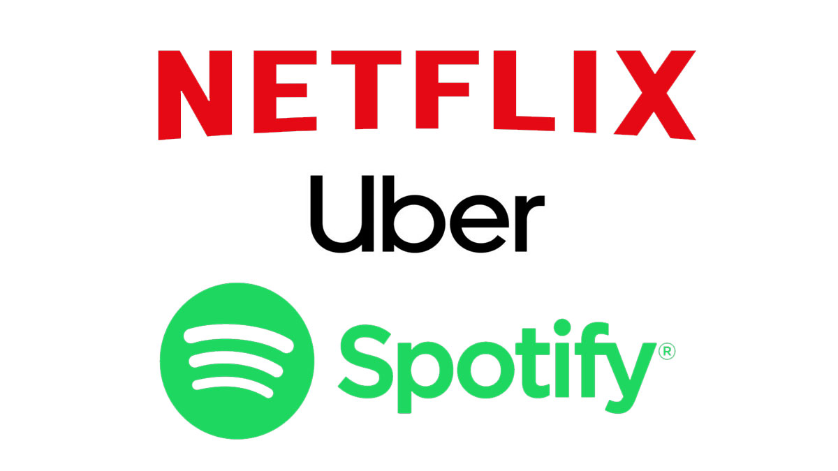 Netflix Uber y Spotify