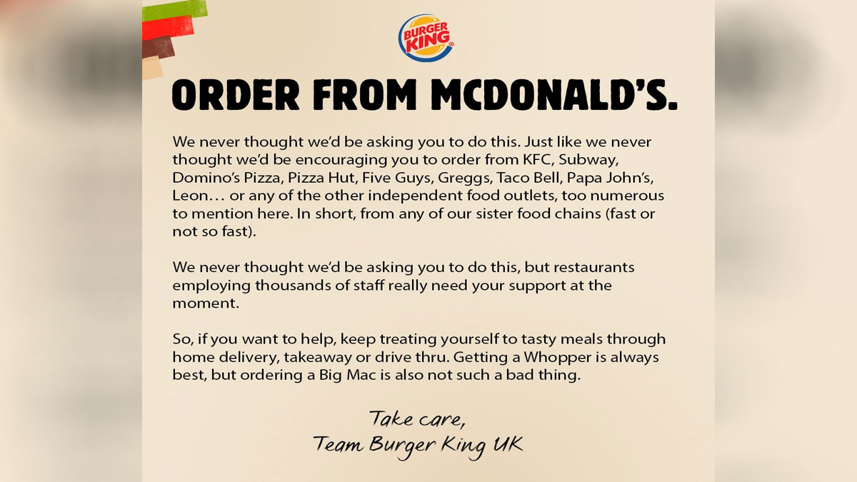 Carta Burger King